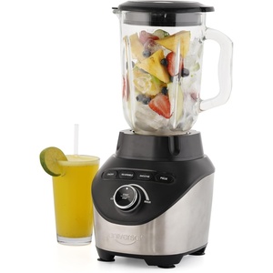 image:imageUniversal 1500 Peak Watt Turbo Elite Max Blender 71oz  9cup  21 Liter Glass Pitcher 3 Speed Settings with Powerful 6 Stainless Steel Blades Premium Blender for Smoothies Domestic Use