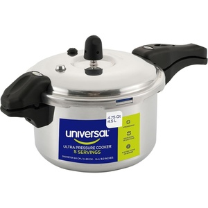 image:imageUniversal 475 QT Stovetop Pressure Cooker Aluminum Pressure Cooker with 6 Safety Systems Small Pressure Pot for Beans Meat Rice amp Soups for 45 Servings NonInduction