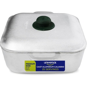 image:imageUniversal 6 Quart  15 Cups Square Caldero  Cast Aluminum Cooking Pot with Lid Oven Safe Dutch Oven Pot for Rice Soups Stews Roasting amp Everyday Cooking6 Quart  15 Cups