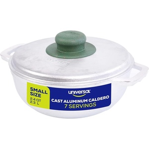 image:imageUniversal Professional Large Caldero 47 Cups  17 QT  16 L Stainless Aluminum Pot Even Heat Distribution and Fast Cooking Dutch Oven Pot Ergonomic Handles Ideal for Rice and French Fries24 Quart  7 Cups